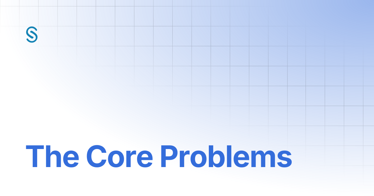 The Core Problems | Syntherion Docs